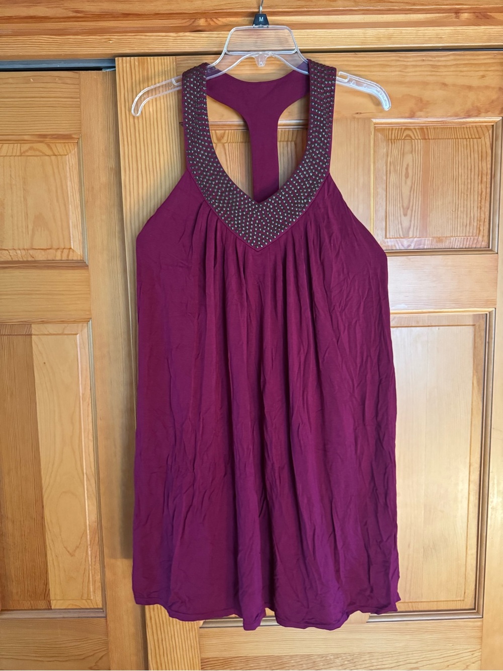 NWOT  Victoria’s Secret Sleeveless Beaded Racerback Dress with Shelf Bra